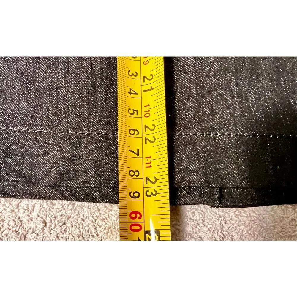 Vtg Bisou Bisou Dark Blue Wash Jean Denim Pencil Skirt W Contrasting Stitch Sz 6